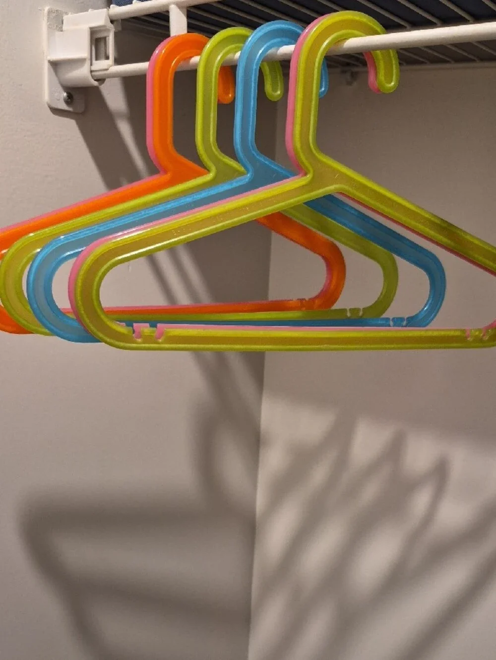 IKEA Colorful Plastic Kids Hangers - Pink, Blue, Green, Orange